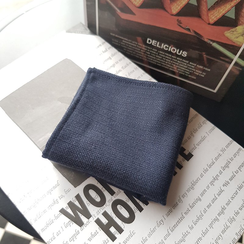 Pocket Square - Texture Plain (Blue) - Handkerchiefs & Pocket Squares - Polyester Blue