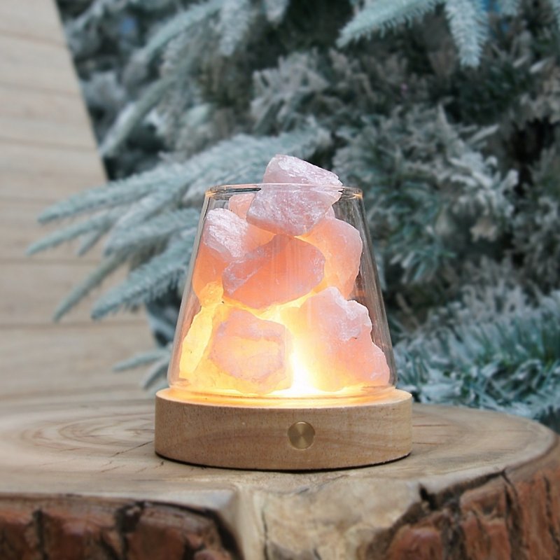Peach Blossom Luck Up Up! Pink Crystal | Soothing X Peach Blossom Crystal Rock Lamp Buy Freesia - ของวางตกแต่ง - คริสตัล สึชมพู