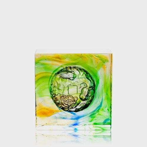 琉璃工房 LIULI LIVING LIULI 圓滿富餘 文鎮、琉璃小磚、雙魚、富貴花開