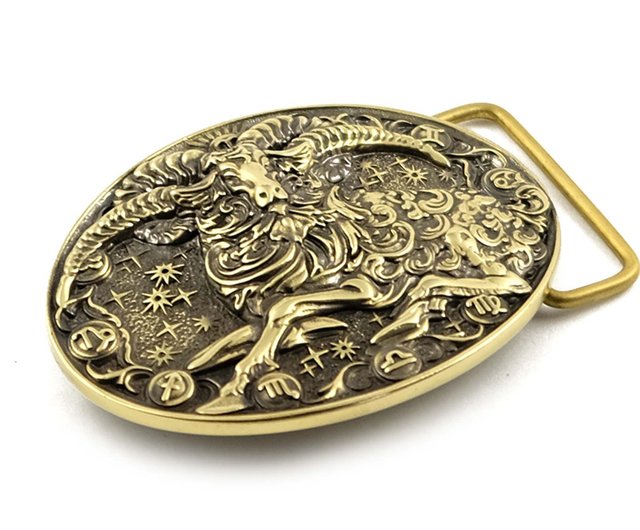 Belt buckle Zodiac Aries solid brass newest