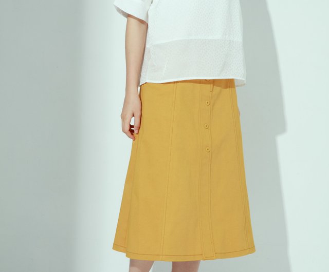 long khaki skirts review