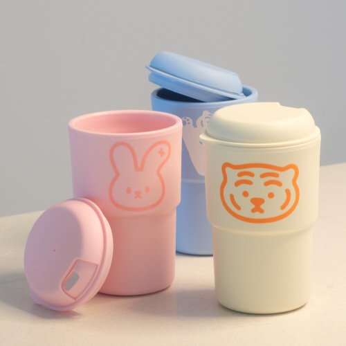 MUZIK TIGER 躺肥虎 兔子 環保杯 / 隨行杯 350ml