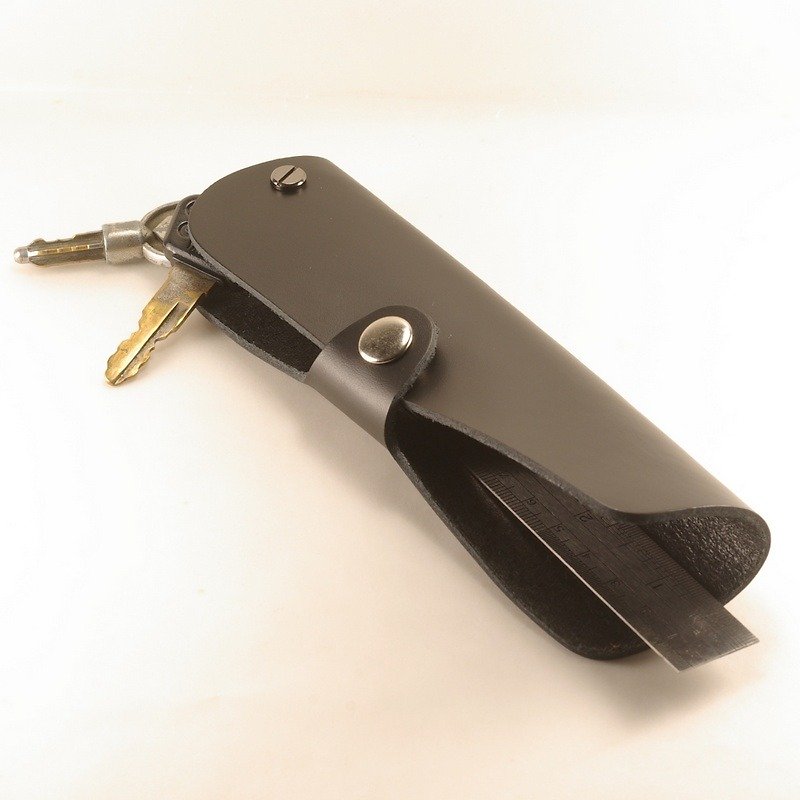 Kafka Extended Key Case/Black - Keychains - Genuine Leather Black