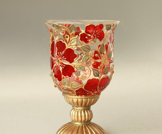 硝子花瓶 赤 イラン イラク