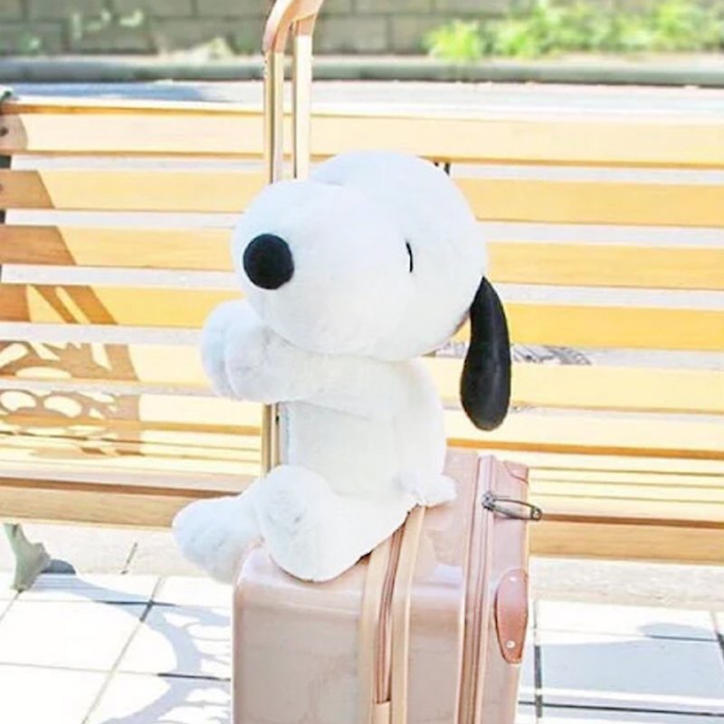สนูปปี้ ตุ๊กตาผ้า 46cm Snoopy Doll - หมอนรองคอ - เส้นใยสังเคราะห์ ขาว