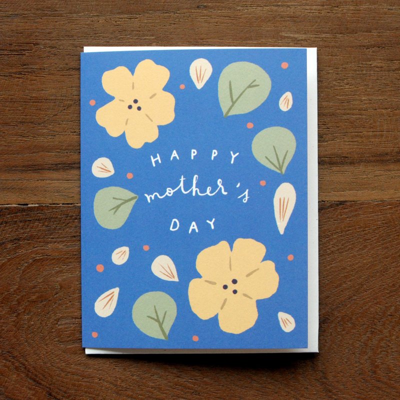 Happy Mother's Day Card - 卡片/明信片 - 紙 藍色