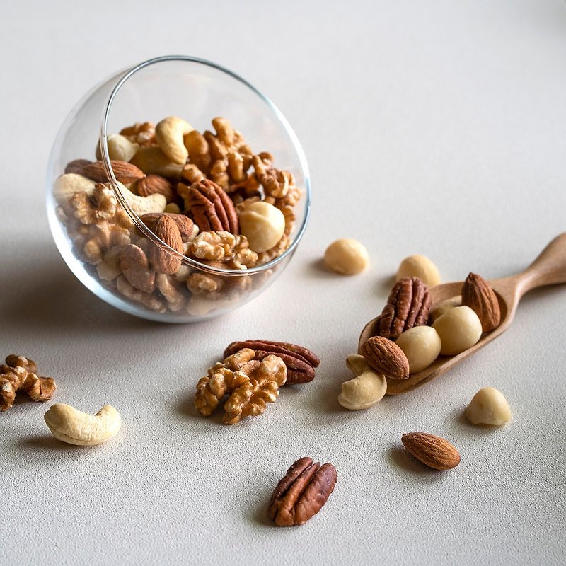 【Original 5 Nuts】(Sharing Pack)(Unflavored Nuts)(Anti-epidemic Snacks)(Vegetarian) - ถั่ว - พลาสติก ขาว