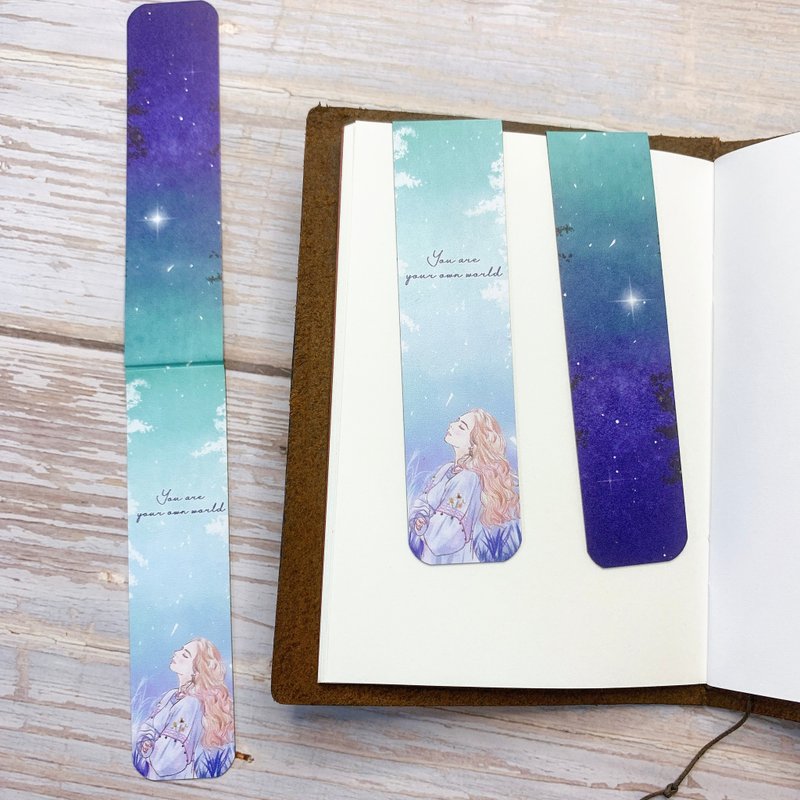 Magnetic Bookmark | You are your own world | 2.5 cm x 10 cm - ที่คั่นหนังสือ - วัสดุอื่นๆ หลากหลายสี