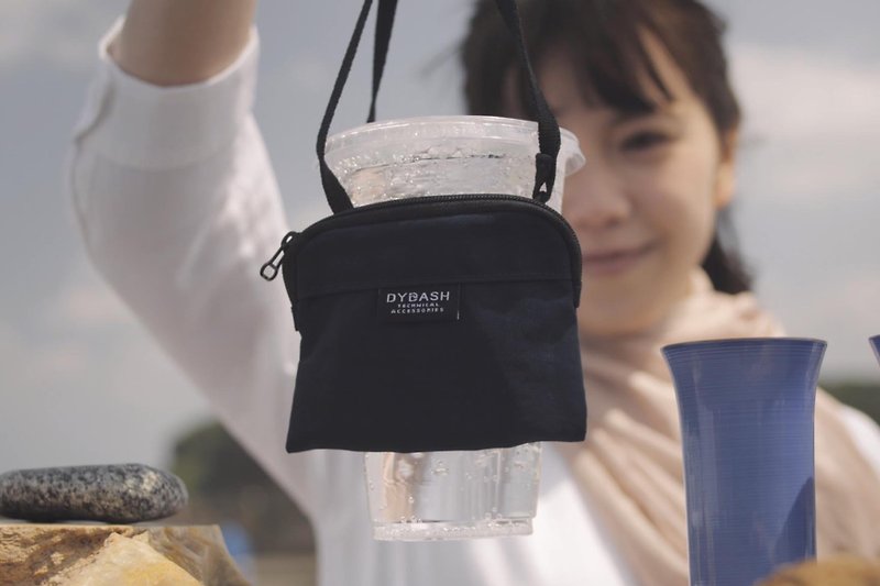 PICUP/environmental protection cup set/carry bag/coffee sleeve(black) - ถุงใส่กระติกนำ้ - ไนลอน 