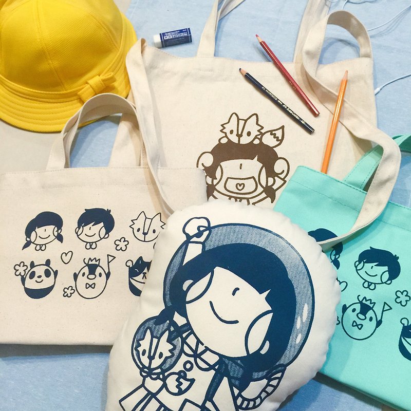 【Jiu month is a good month】 size bag pillow combination Box! - Messenger Bags & Sling Bags - Cotton & Hemp 