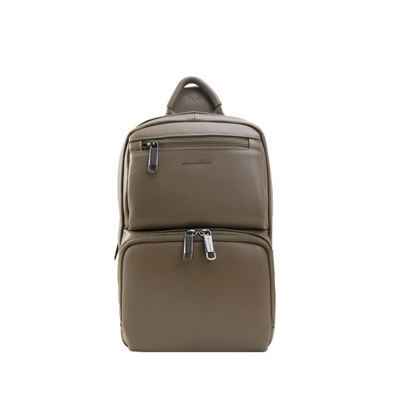 CUMAR フルグレインレザー MOCHA ボディバッグ - ショルダーバッグ - 革 カーキ