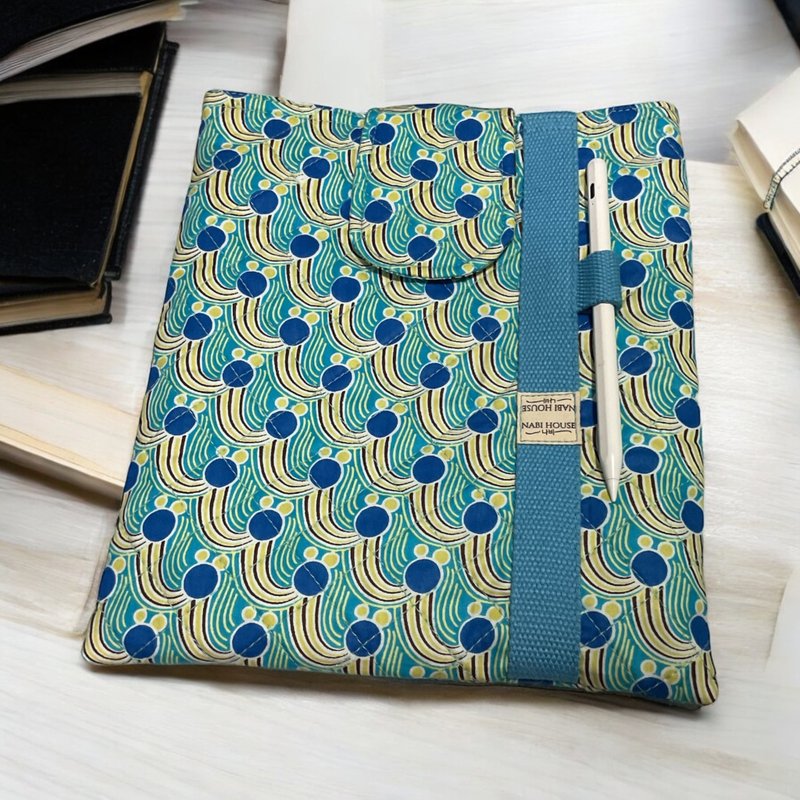 iPad bag size 9.5x11 inches can fit Gen10. - Laptop Bags - Cotton & Hemp Blue