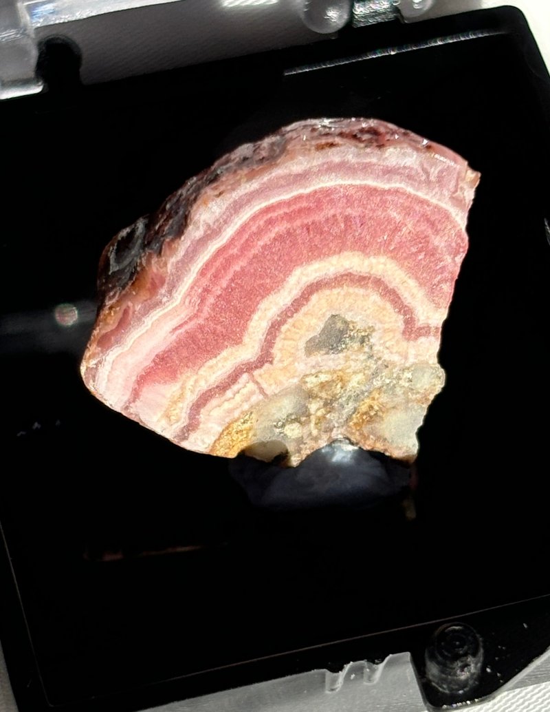 阿根廷紅紋石水晶 蕾絲花紋 原石 精品 水晶 擺設 pendant jewelr - 擺飾/家飾品 - 水晶 粉紅色