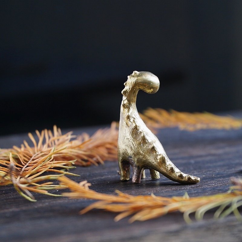 古代のベヒモスイエローパペット 恐竜が登場 - 置物 - 銅・真鍮 ゴールド