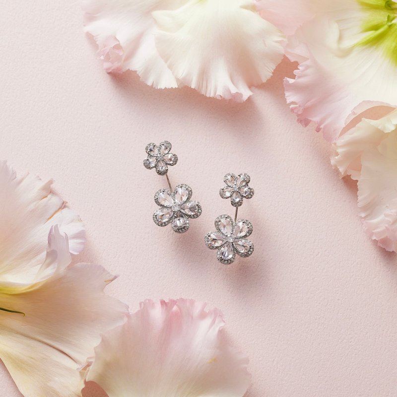 Earrings Strawberry fields -LATUA STELLA- - 耳環/耳夾/耳骨夾 - 銅/黃銅 銀色