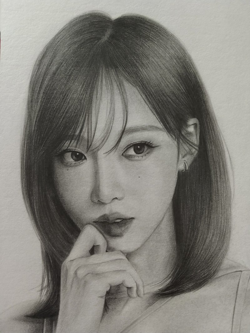 pencil drawing / character sketch - Customized Portraits - Paper 