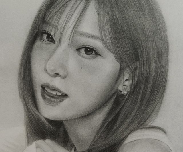 鉛筆画 / 似顔絵 / 女性 - ショップ Lin