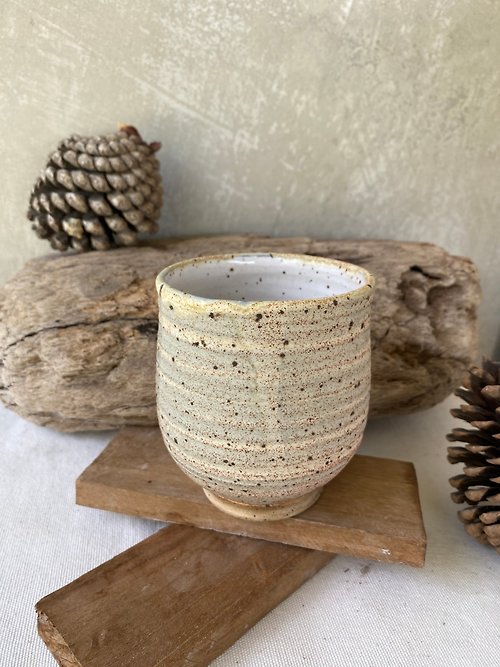 Taloonpottery 350 ML Medium Size Speckled Coffee Mug/ Handcrafted Cup