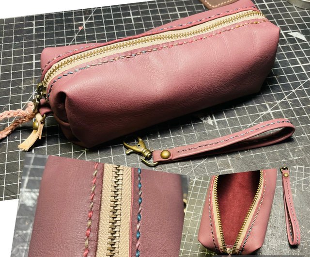 Large Leather Pencil Case Pen Bag