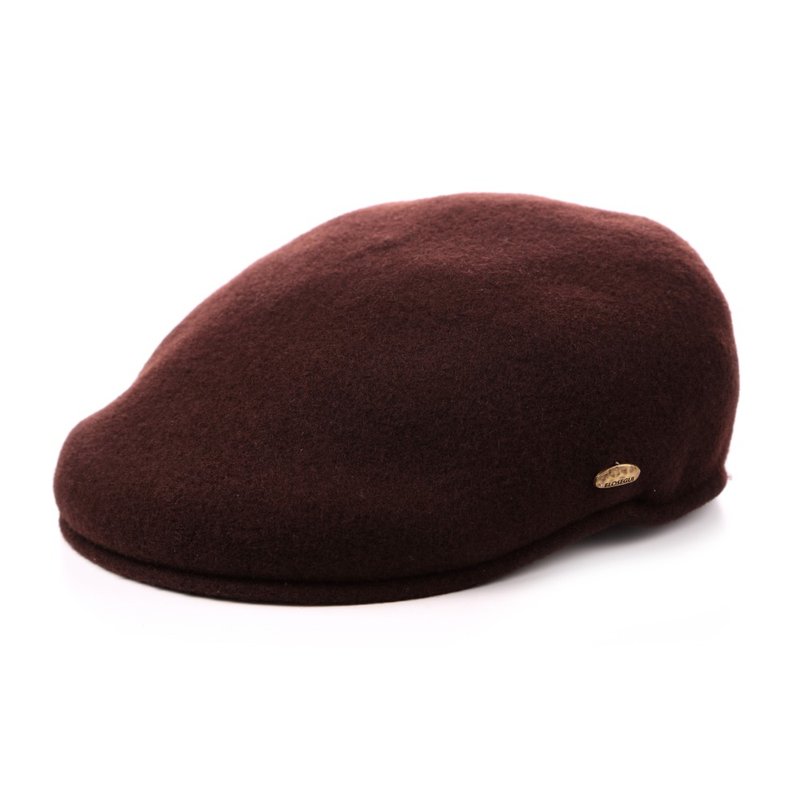 Spain ELOSEGUI PIRINEOS beret EL_PIRINEOS45000 royal chocolate - Hats & Caps - Wool 