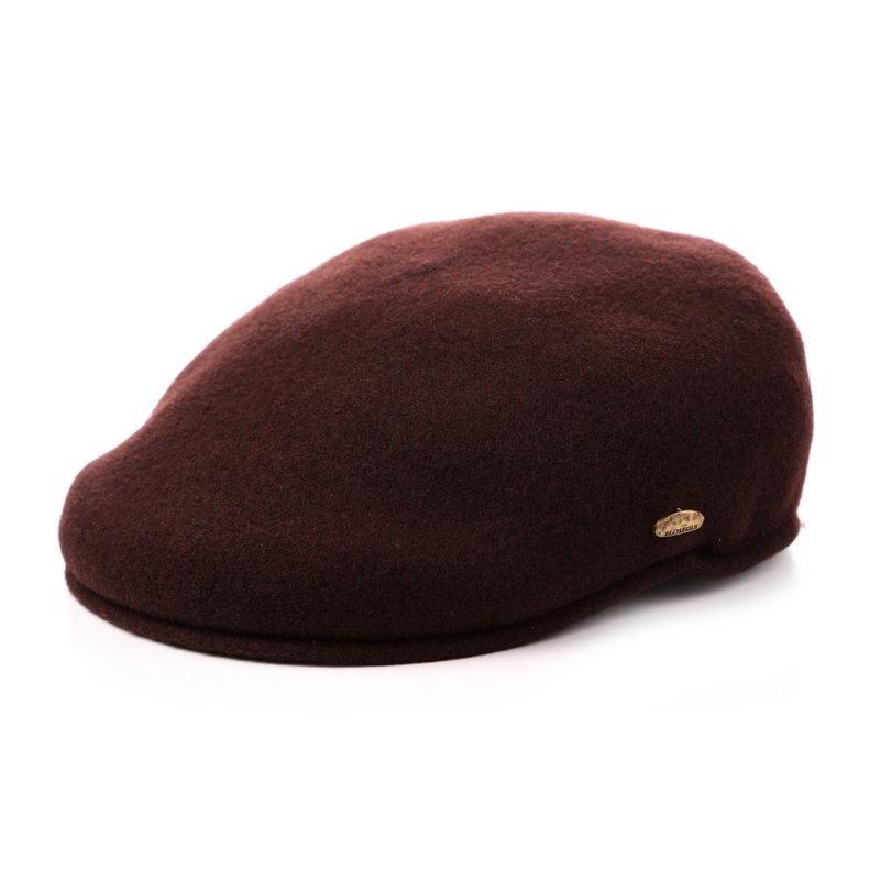 Spain ELOSEGUI PIRINEOS beret EL_PIRINEOS45000 royal chocolate - หมวก - ขนแกะ 