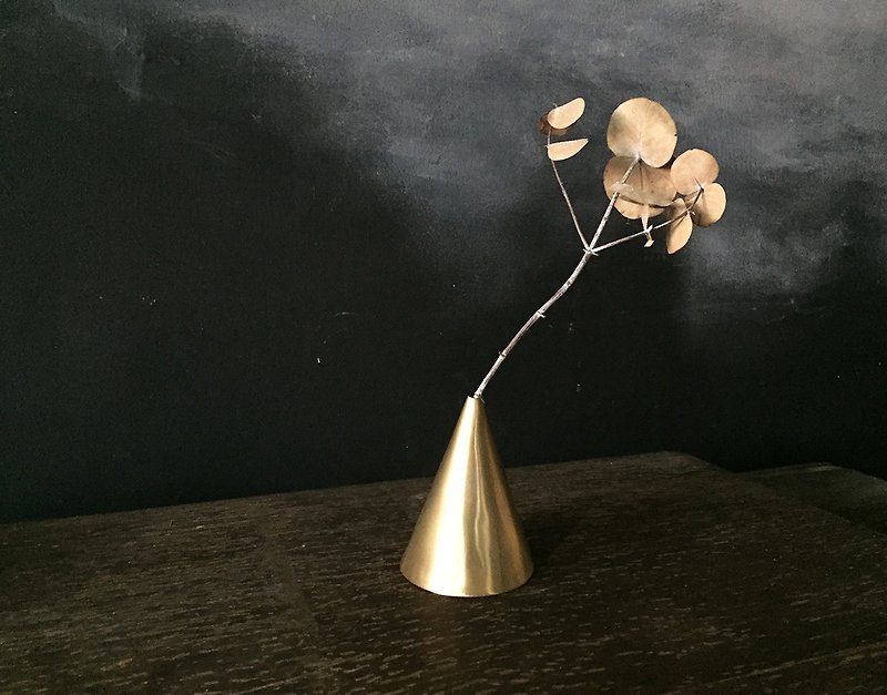 花器#07S - 花瓶/花器 - 銅/黃銅 金色