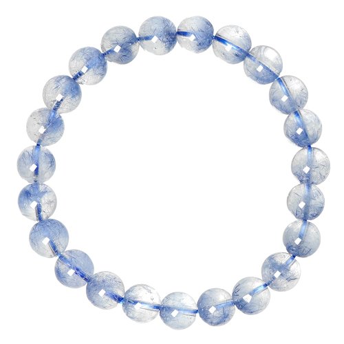 正佳珠寶 Gemsrich Jewelry 【正佳珠寶】藍線石 蒐藏級藍線石 7.8-8.2mm 藍線石水晶手珠