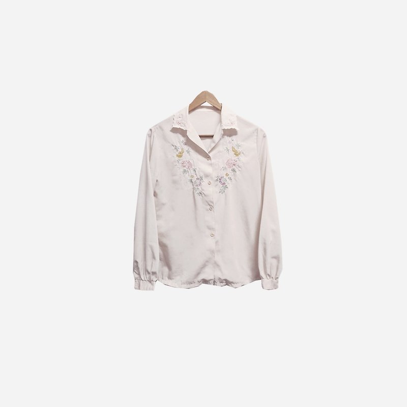 ヴィンテージの花の刺繍のシャツ158 - シャツ・ブラウス - ポリエステル 