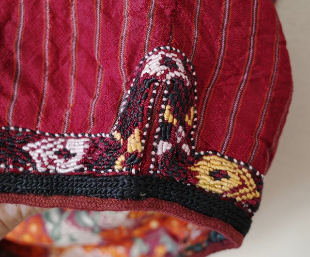 欠陥割引ヴィンテージトルクメンコートトルクメンエスニック手刺繍