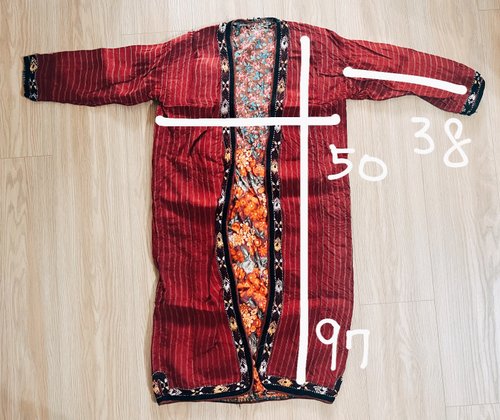 欠陥割引ヴィンテージトルクメンコートトルクメンエスニック手刺繍