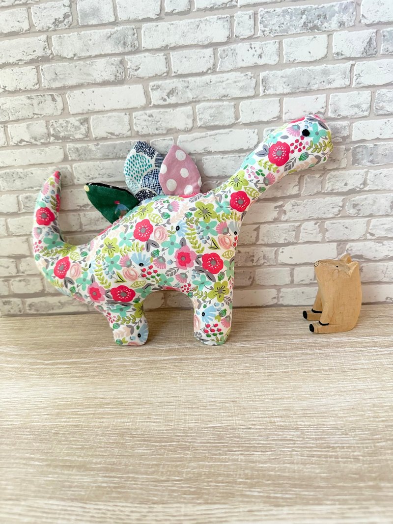 純棉寶寶安撫小恐龍-勇氣花朵 - 寶寶/兒童玩具/玩偶 - 棉．麻 多色