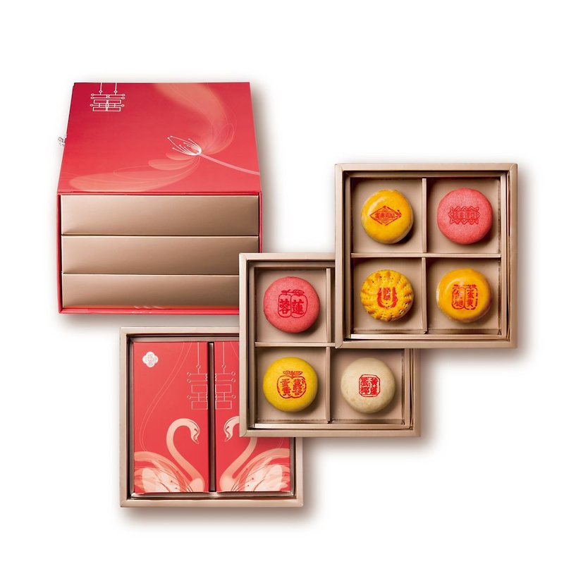 奇華餅家-金御喜禮盒- A款 - 手工餅乾 - 其他材質 紅色
