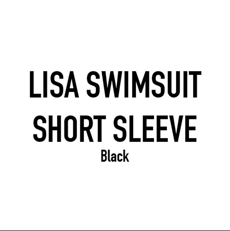 Lisa Swimsuit (Black Short sleeve) - 其他 - 其他材質 黑色