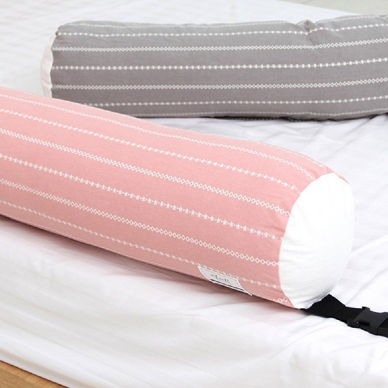 Korea Kangaruru anti-fall fence bed cushion - short 145cm [foundation snow white] - Kids' Furniture - Cotton & Hemp Pink