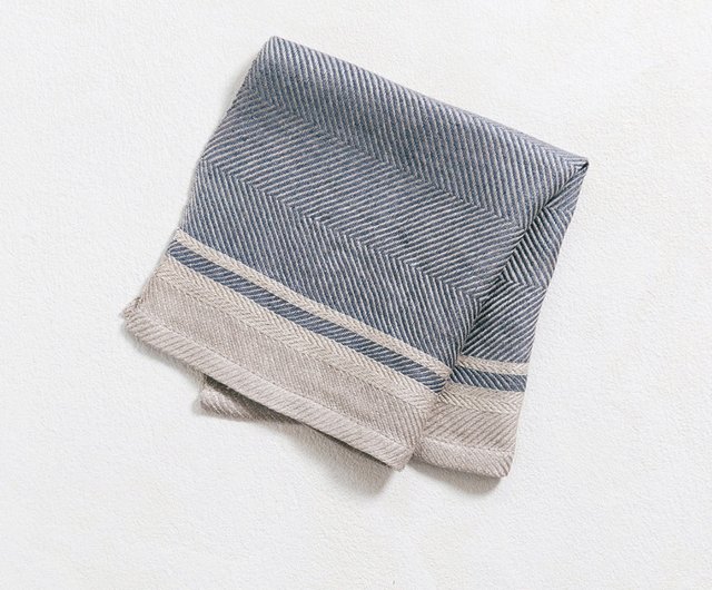 Japanese Thick Linen Kitchen Towels, Stripe