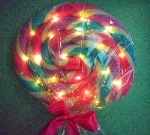 Decorukami Giant lollipop decoration Peppermint candy Fake giant lolly Candyland party deco
