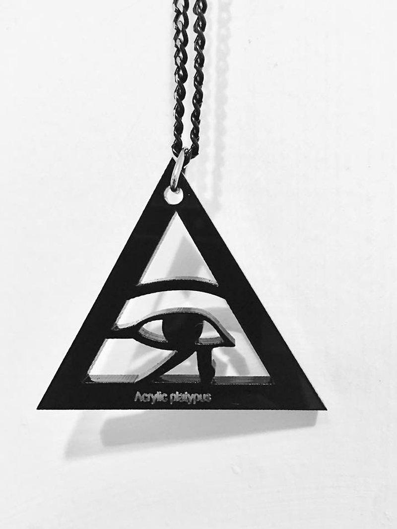 Lectra Duck▲Eye of Horus▲Necklace/Keyring/Dual-use\Add a dog, cat, and cat postcard - Necklaces - Acrylic 