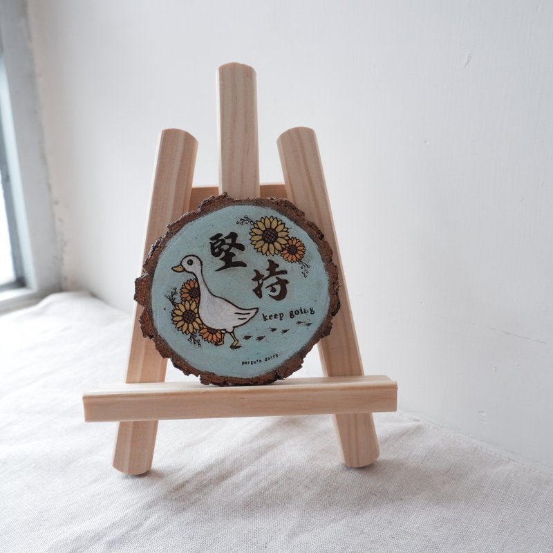 duck wood painting | duck wood painting | wooden coasters - Items for Display - Wood 