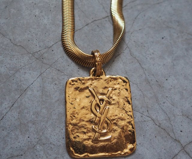 Yves Saint Laurent YSL イヴ・サンローラン ロゴ ネックレス