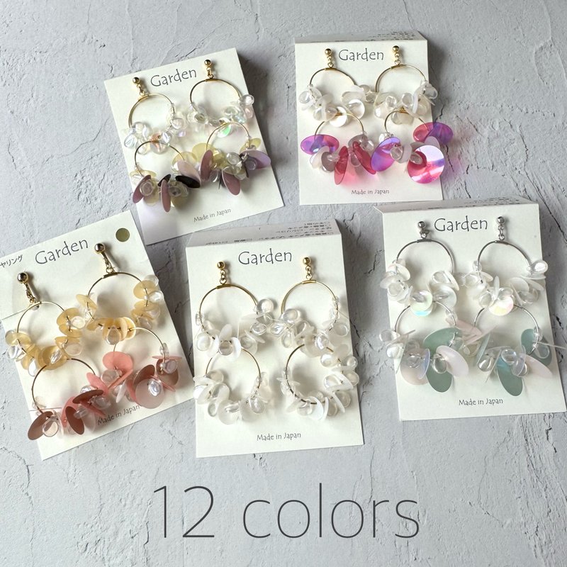 【SALE】12色　bubble - 耳環/耳夾/耳骨夾 - 玻璃 多色