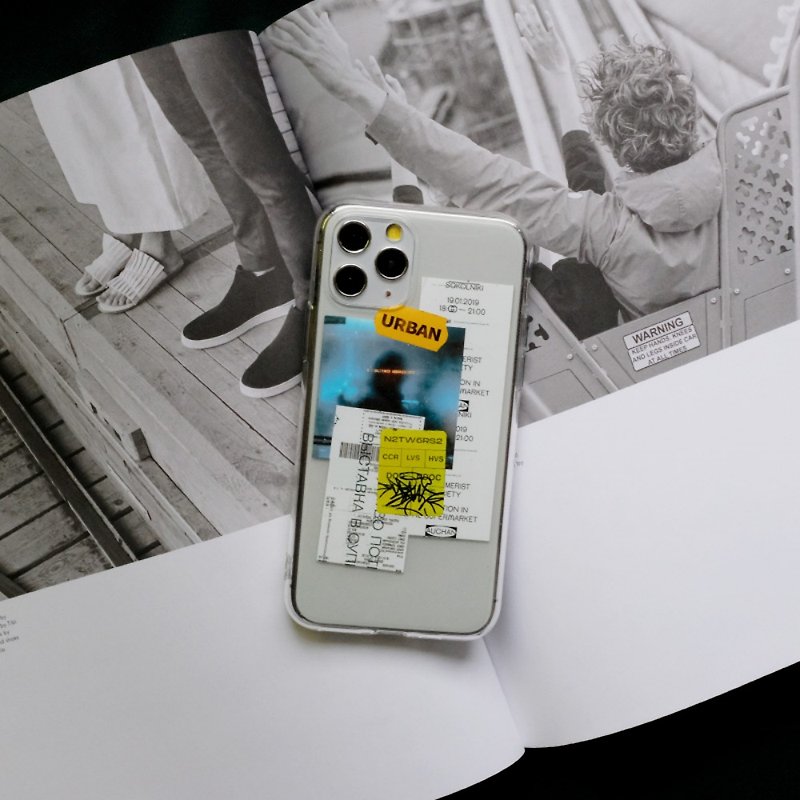展示ラベル-iPhoneケース - スマホケース - ゴム 透明