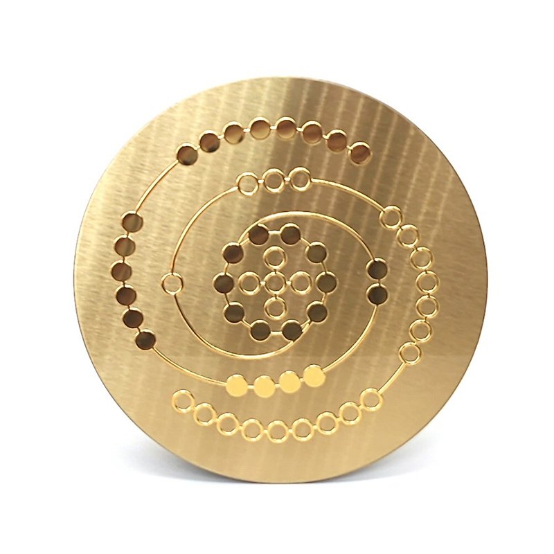 Feng Shui Sacred Geometry Chip - Other - Other Metals Gold