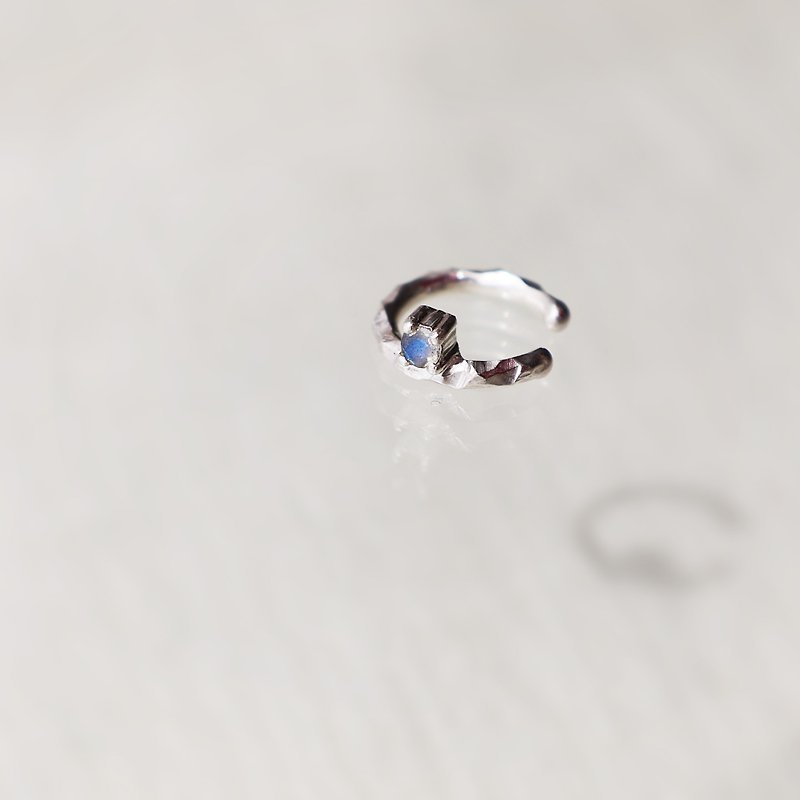 Labradorite Earcuff - Earrings & Clip-ons - Sterling Silver Silver