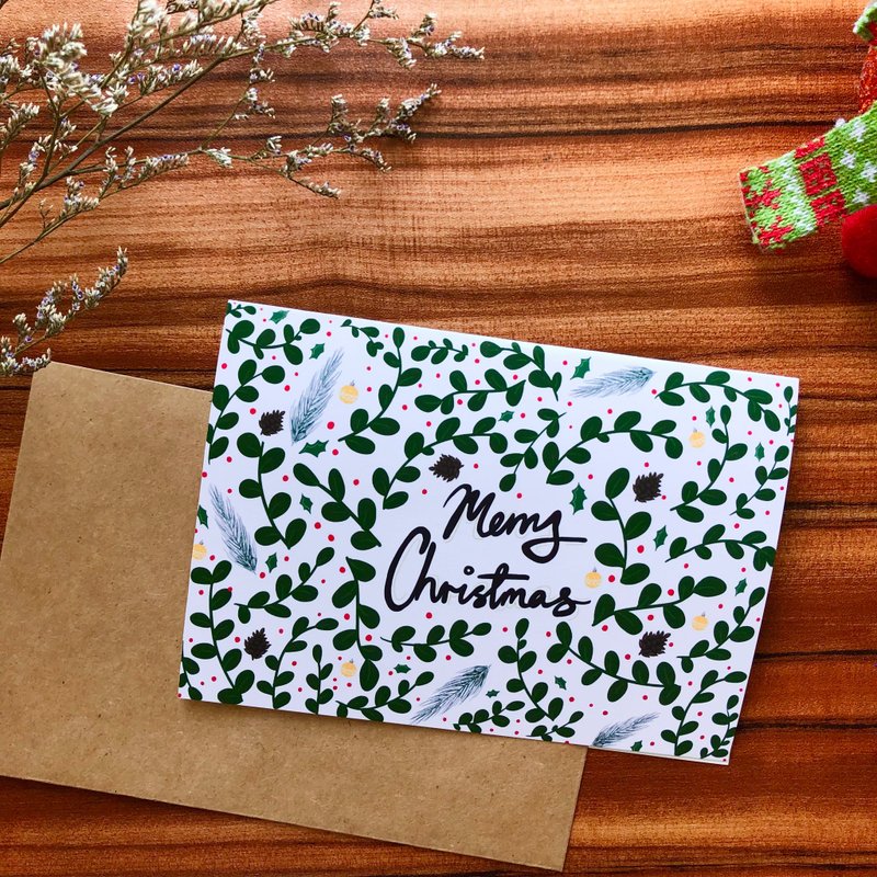 Christmas Plants card - การ์ด/โปสการ์ด - กระดาษ หลากหลายสี