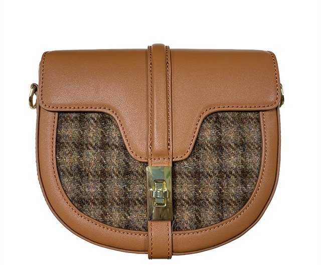 Harris tweed cheap saddle bag