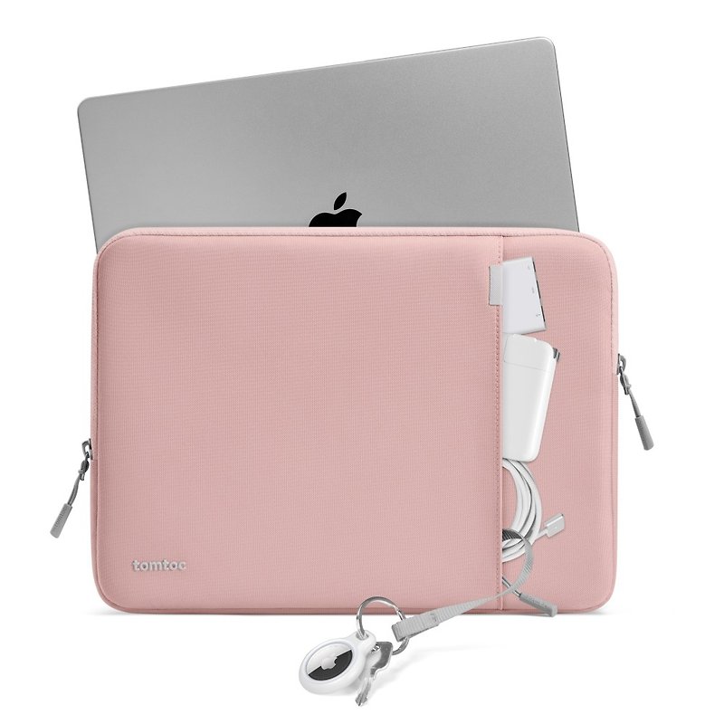 完全防護,粉紅,適用13/14吋MacBook Pro/MacBook Air - 電腦袋 - 聚酯纖維 粉紅色