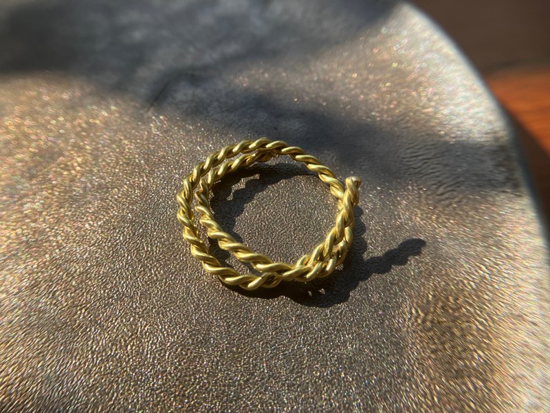 Twist Knot Ring~~Handcrafted in Bronze - General Rings - Copper & Brass 