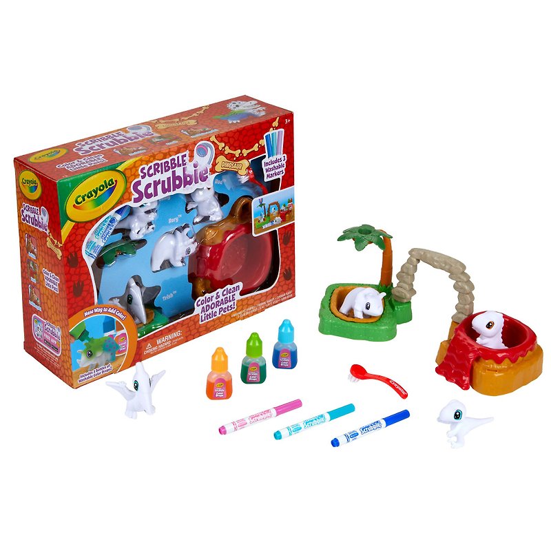 American Crayola Crayola Painted Variety Dinosaur Animal Set - ของเล่นเด็ก - พลาสติก หลากหลายสี