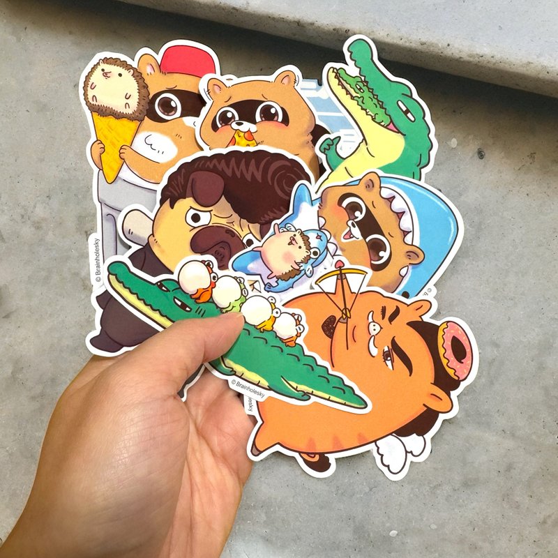 Animal stickers pack - สติกเกอร์ - กระดาษ 