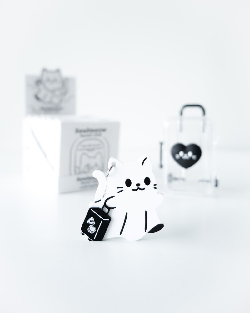 2024 Taiwan Cultural Expo New Products | [Soul Meow Travel Series] Acrylic Pendant Blind Box - Charms - Acrylic White